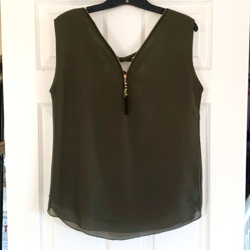 Olive green blouse